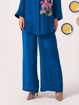 Western Era - Oryna Wide Leg Teal Trouser