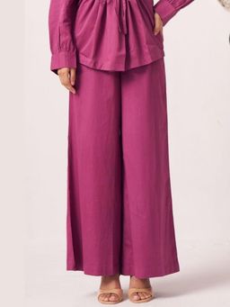 Western Era - Irya Regular Purple Fit Cotton Trouser