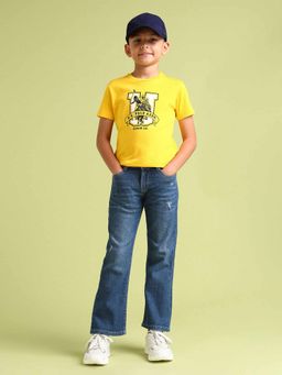 U.S. POLO ASSN. - Boys Blue Cotton Solid Jeans