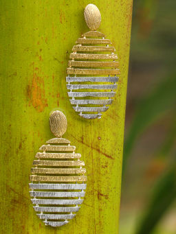 Adwitiya - Women Beautiful Gold-Silver Plated Drop Earring