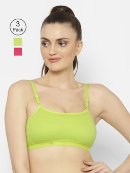 Floret - Wirefree Non-padded Sporty Bra - Multi-Color