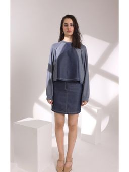 DARLYTTE - Sansa Blue Denim Solid Top