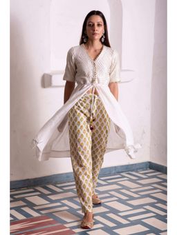MONK & MEI - Sitara Ivory Kurta with Pant