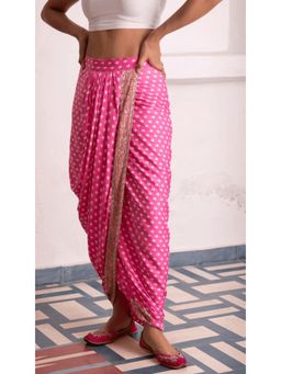 MONK & MEI - Mastani Designer Pink Dhoti
