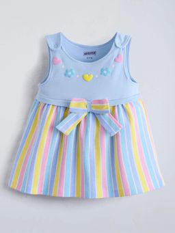 Hopscotch - Bow Accent Fit Flare Dress