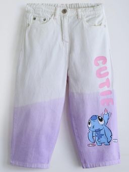 Hopscotch - Lilo and Stitch Barrel Fit Denim Jeans