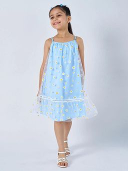 Hopscotch - Spaghetti Floral A-line Dress