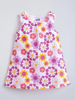 Hopscotch - Cotton Floral A-line Dress