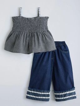 Hopscotch - Smocked Top With Jeans