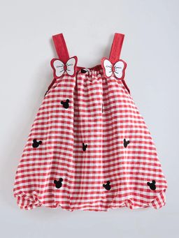 Hopscotch - Gingham Balloon Style Strappy Dress