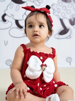 Hopscotch - Mickey Mouse Bow Romper with Hairband