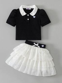 Hopscotch - Textured Top With Skirt