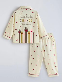 Hopscotch - Cotton Heart Shirt With Pyjama