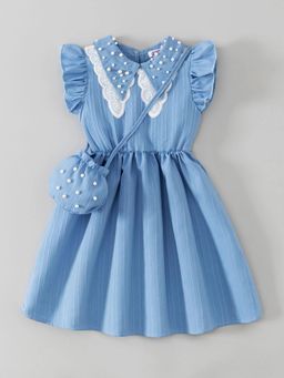Hopscotch - Beaded Casual Dress with Bag