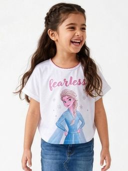 Hopscotch - Elsa Lace Butterfly Sleeves T-Shirt