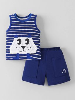 Hopscotch - Striped T-Shirt With Shorts