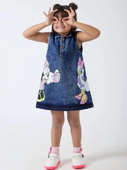 Hopscotch - Minnie and Daisy Cotton Denim Dress
