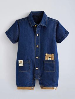 Hopscotch - Cotton Denim Romper