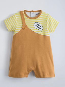 Hopscotch - Cut and Sew Striped Cotton Romper
