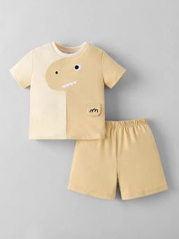 Hopscotch - Colour Block T-Shirt With Shorts