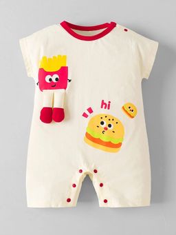 Hopscotch - 3D Fries Applique Romper