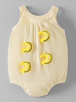 Hopscotch - Banana Applique Textured Onesie