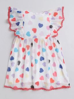Hopscotch - Heart Lace Ruffled Dress