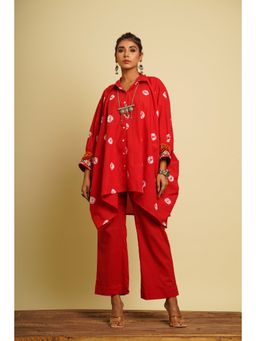 Keva Clothing - Gauri Red Co-ord Set (Set of 2)