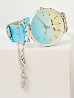 Pipa Bella by Nykaa Fashion - Silver-Plated U Initial Watch Charm