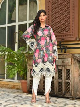 Autumnlane - Multi-Colour Bodhi Slate Premium Kurta with Dhoti