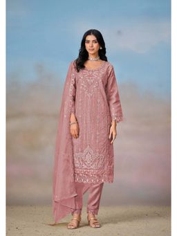 Autumnlane - Pink Mayuri Kurta with Pant and Dupatta