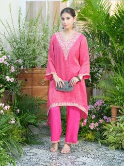 Autumnlane - Pink Palash Cameo Co-Ord Set