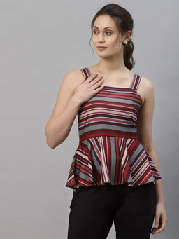 Style Quotient - Women Multi Striped Tops