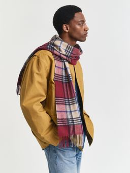 GANT - Men Red Checks Scarf