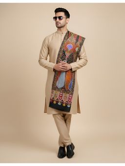MUFFLY - Men Multicolour Artistic Paisley Bamboo Silk Stole