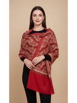 MUFFLY - Premium Woolen Women's Shawl Heritage Woven Design