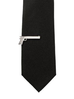 The Tie Hub - Hand Gun Silver Tie Bar
