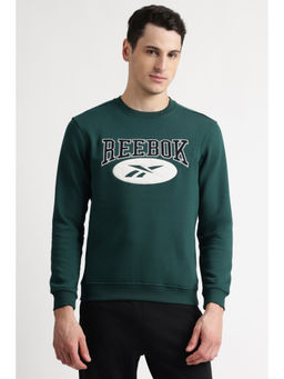 Reebok - Men Green Printed Sweatshirt