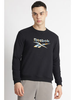 Reebok - Men Black Printed Sweatshirt