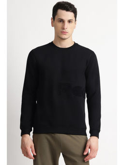 Reebok - Men Black Solid Sweatshirt