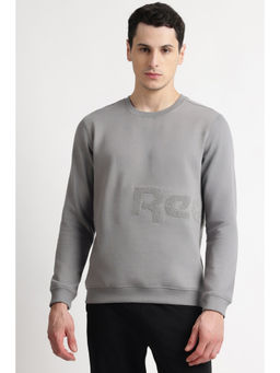 Reebok - Men Grey Solid Sweatshirt