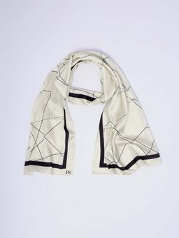 FableStreet - Geometric Print Scarf - Multi-Colour
