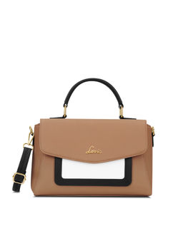 Lavie - Cosima Colourblock Flap Woman Satchel Bag Cappuccino (L)