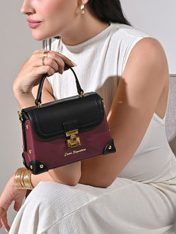 Lavie Signature - Beaufort26 Flap Satchel Bag Maroon (XS)