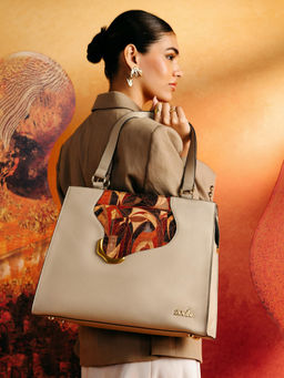 Zouk - Kanak Structured Office Bag In Auric Print