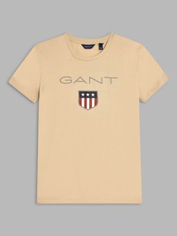 GANT - Kids Boys Beige Printed T-shirt