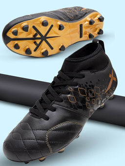 Vector X - Unisex Studded Blaze 5.0 Pro Football Shoes Black