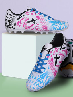 Vector X - Unisex Studded Fire Football Shoes Multi-Color