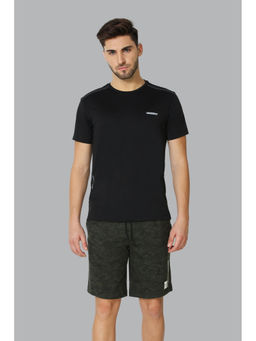 Van Heusen Innerwear - Men Drawstring Waist & Camo Print Knit Shorts - Green