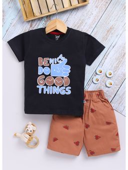 Toonyport - Boys Cotton Printed T-Shirt With Shorts Set
